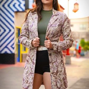 VINTAGE Paisley Coat XOXO